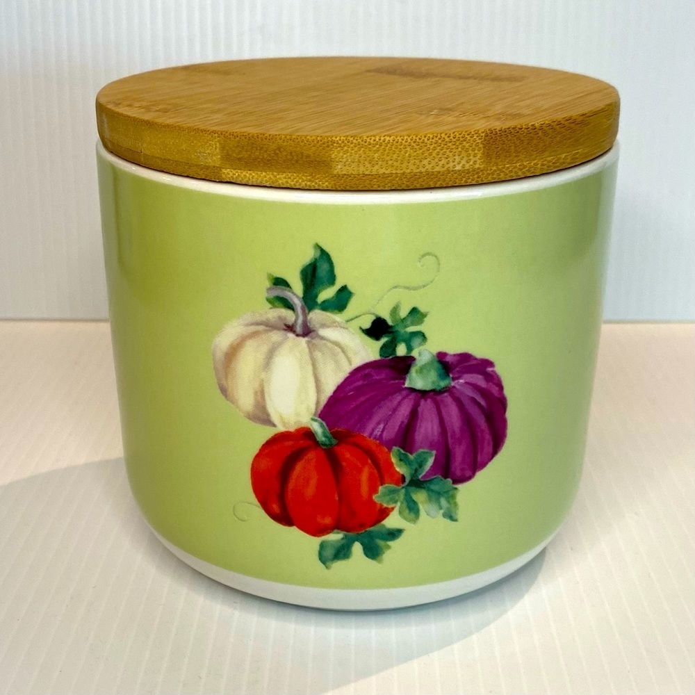 Ciroa Ceramic 5x5in Pumpkin Canister